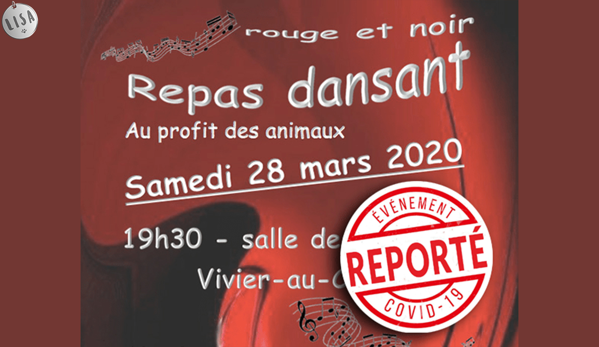 Repas dansant « Rouge & Noir » au profit des animaux_Association-LISA